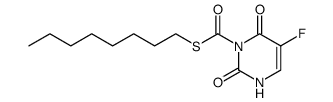 3-(octylthio)carbonyl-5-fluorouracil Structure