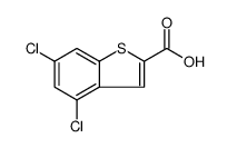 Benzo[b]thiophene-2-carboxylic acid, 4,6-dichloro结构式