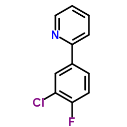 2-(3-Chloro-4-fluorophenyl)pyridine Structure