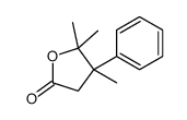 4,5,5-trimethyl-4-phenyloxolan-2-one结构式