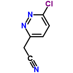 (6-Chloro-3-pyridazinyl)acetonitrile Structure