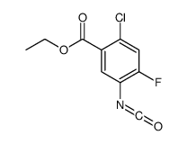 ethyl 2-chloro-4-fluoro-5-isocyanatobenzoate结构式