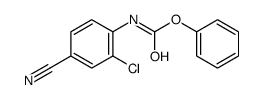 phenyl N-(2-chloro-4-cyanophenyl)carbamate结构式
