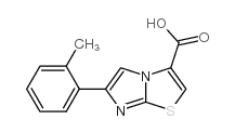 6-o-tolyl-imidazo[2,1-b]thiazole-3-carboxylic acid结构式