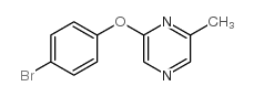 2-(4-bromophenoxy)-6-methylpyrazine structure