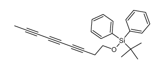 1-(tert-butyldiphenylsilanyloxy)-3,5,7-nonatriyne结构式