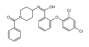 N-(1-benzoylpiperidin-4-yl)-2-(2,4-dichlorophenoxy)benzamide结构式