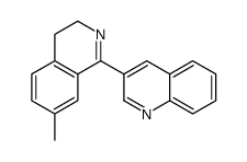 3-(7-methyl-3,4-dihydroisoquinolin-1-yl)quinoline结构式