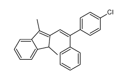 2-[2-(4-chlorophenyl)-2-phenylethenyl]-1,3-dimethyl-1H-indene结构式