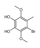 4-bromo-3,6-dimethoxy-5-methylbenzene-1,2-diol结构式