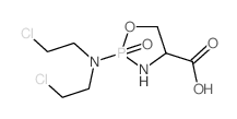 2-[bis(2-chloroethyl)amino]-2-oxo-1-oxa-3-aza-2$l^C7H13Cl2N2O4P-phosphacyclopentane-4-carboxylic acid Structure