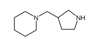 Piperidine, 1-(3-pyrrolidinylmethyl)结构式