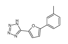5-(5-(3-methylphenyl)-2-furyl)-1H-1-tetrazole Structure