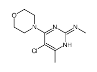 5-chloro-N,4-dimethyl-6-morpholin-4-ylpyrimidin-2-amine结构式