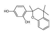 4-(2,4,4-trimethyl-3H-chromen-2-yl)benzene-1,3-diol Structure