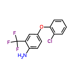 4-(2-Chlorophenoxy)-2-(trifluoromethyl)aniline Structure