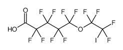 Pentanoic acid, 2,2,3,3,4,4,5,5-octafluoro-5-(1,1,2,2-tetrafluoro-2-iodoethoxy) Structure