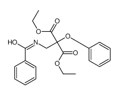 diethyl 2-(benzamidomethyl)-2-phenoxypropanedioate结构式