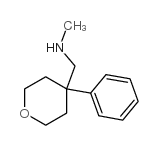 N-甲基-(4-苯基四氢吡喃-4-基)甲基胺结构式
