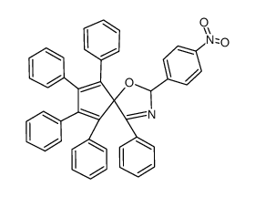 (R)-2-(4-Nitro-phenyl)-4,6,7,8,9-pentaphenyl-1-oxa-3-aza-spiro[4.4]nona-3,6,8-triene结构式