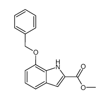 methyl 7-(benzyloxy)-1H-indole-2-carboxylate结构式