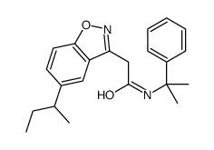 2-(5-butan-2-yl-1,2-benzoxazol-3-yl)-N-(2-phenylpropan-2-yl)acetamide Structure