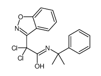 2-(1,2-benzoxazol-3-yl)-2,2-dichloro-N-(2-phenylpropan-2-yl)acetamide Structure