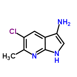 3-AMINO-5-CHLORO-6-METHYL-7-AZAINDOLE structure