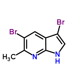 3,5-Dibromo-6-methyl-1H-pyrrolo[2,3-b]pyridine Structure