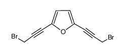 2,5-bis-(3-bromo-1-propynyl)furan Structure