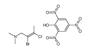 Picric acid; compound with ((E)-2-bromo-3-chloro-but-2-enyl)-dimethyl-amine Structure