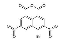 4-bromo-3,6-dinitro-naphthalene-1,8-dicarboxylic acid-anhydride Structure