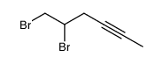 5,6-dibromo-hex-2-yne结构式