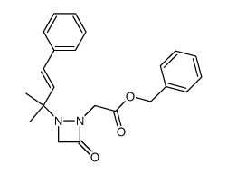 2-<((benzyloxy)carbonyl)methyl>-1-(2-methyl-4-phenylbut-3-en-2-yl)-1,2-diazetidin-3-one Structure