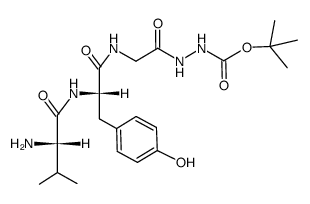 H-Val-Tyr-Gly-N2H2Boc结构式