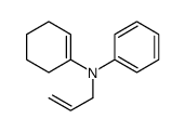 N-(cyclohexen-1-yl)-N-prop-2-enylaniline Structure