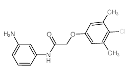 N-(3-Aminophenyl)-2-(4-chloro-3,5-dimethylphenoxy) acetamide结构式