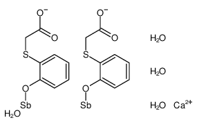 calcium,[2-(carboxylatomethylsulfanyl)phenoxy]antimony,tetrahydrate结构式