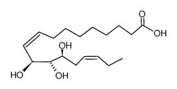 (11S,12S,13S)-Trihydroxy-(9Z,15Z)-octadecadienoic acid Structure