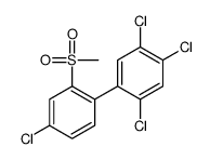 1,2,4-trichloro-5-(4-chloro-2-methylsulfonylphenyl)benzene结构式
