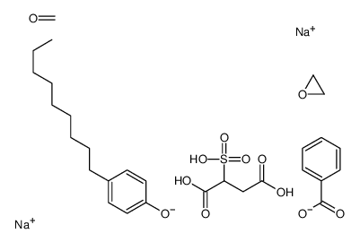 disodium,formaldehyde,4-hydroxy-4-oxo-2-sulfobutanoate,4-nonylphenol,oxirane,benzoate Structure