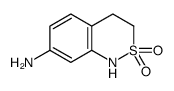 2,2-dioxo-3,4-dihydro-1H-2λ6,1-benzothiazin-7-amine结构式