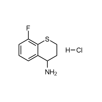 8-氟硫杂色满-4-胺盐酸盐结构式