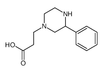 3-(3-phenylpiperazin-1-yl)propanoic acid Structure