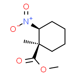 Cyclohexanecarboxylic acid, 1-methyl-2-nitro-, methyl ester, cis- (9CI) picture