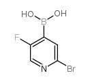 2-bromo-5-fluoropyridine-4-boronic acid structure