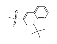 N-tert-butyl-1-amino-2-(methylsulfonyl)-3-phenyl-2-propene Structure