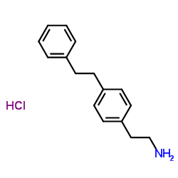 2-[4-(2-Phenylethyl)phenyl]ethanamine hydrochloride (1:1) Structure