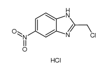 2-chloromethyl-5-nitro-benzimidazole,hydrogen chloride salt Structure