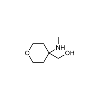 [4-(methylamino)oxan-4-yl]methanol structure